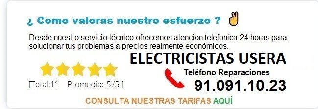 electricistas usera precios